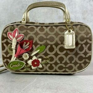Coach Archive Op Art Floral Applique Mini Bag